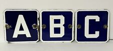 Vintage Veribrite Porcelain Oil Gas Station Letters Sign A B C picture