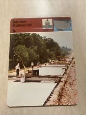1981 panarizon interstate highway act card unlaminated picture