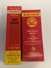 Vintage Savage Arms Gun Grease Tube Winchester Gun Grease Lot of 2 Collectibles picture
