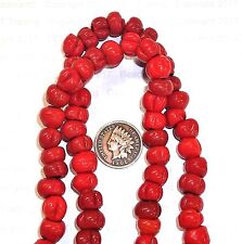 RED  100  BERRY  Antique Native American Trade  Trading Post Beads African READ picture