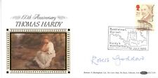 1990 THOMAS HARDY First Day Cover CERTIFIED SIGNED ROBERT GODDARD, author picture