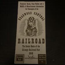 1948 Deadwood Central Railroad Scenic Route Chicago Railroad Fair Brochure picture
