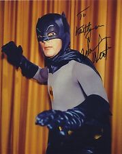 ADAM WEST SIGNED AUTOGRAPHED BATMAN COLOR PHOTO BAM ZOOM TO KAITLYN picture
