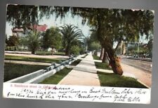 A Residence Street in California Undivided Back Postcard Posted 1906 picture