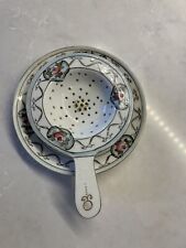 Antique Noritake Tea Strainer & Matching Tiny Plate picture