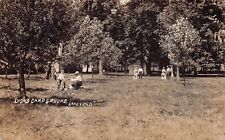 RPPC Lakeview Ohio Lyons Camp Ground Indian Lake Cabins Photo Postcard D12 picture