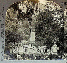 Soldiers Monument Chapultepec Mexico City Photograph Keystone Stereoview Card picture