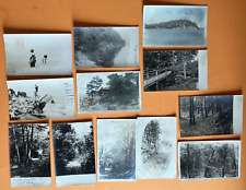 Lot of 12 Ludington MI RPPC Vintage Postcards, Mostly Scenic, Postmarked 1907-12 picture