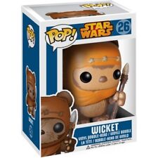 Funko POP Star Wars Wicket #26 Blue Box w/Pop Protector Box Issues picture