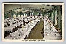 Topeka KS-Kansas, Roof Garden, Hotel Kansan, Advertisement, Vintage Postcard picture