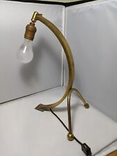 Mid century Modern Brass Arc Table Lamp 1960s Rare Lighting Vintage picture
