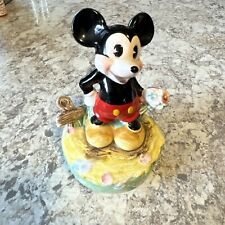 Vintage Schmid Walt Disney Mickey Rotating Music Box - Works Great picture