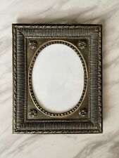 Vtg Baroque/Rococo Oval Gold/black Ornate Spandrel Picture Frame 8