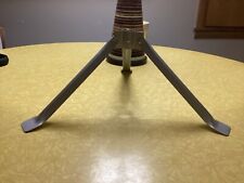 Vintage aluminum Christmas tree tripod stand picture