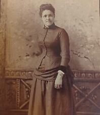 Cabinet Card Photo Attractive Woman in Black Amputee ? Allegheny PA Aufrecht picture
