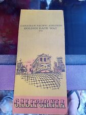VTG CANADIAN PACIFIC AIRLINES GOLDEN GATE WAY TO CALIFORNIA MENU picture