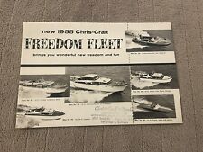 Vintage Chris Craft 1955 Freedom Fleet Sales Brochure Pamphlet picture