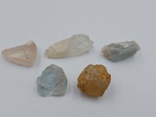 Rare Volodarsko-Volynskoye Topazes - 5 multicalor stones - 152 carats. Ukraine picture