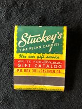 Vintage Stuckey's Fine Pecan Candies Matchbook, Eastman Georgia Unstruck picture
