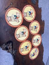Vintage Porky Pig Highball Cocktail Glass Drink Coasters- Paper Cardboard 1940’s picture