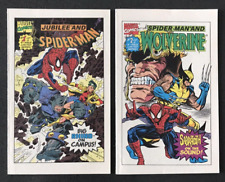 Spider-Man #1 & Wolverine #2 1993 Drakes Promo Marvel Mini comics - New picture