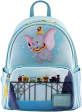NWT Loungefly Dumbo 80th Anniversary Don't Just Fly Mini Backpack Light Blue picture