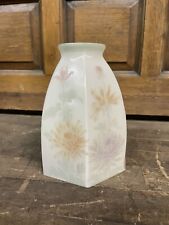 Scarce Antique Art Glass Shade - Macbeth Decora USA - Acid Etched Floral Shade picture
