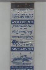 Matchbook Cover Federal Match Co Casco Bay Lines Portland, ME picture