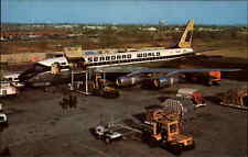 Seaboard World Airlines Douglas DC-8F Fanjet Airfreighter Airplane Postcard picture