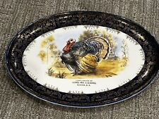 VINTAGE MAXWELL BROS & BLACKWELL SUMTER SC TURKEY OVAL PLATTER TAYLOR SMITH EUC picture