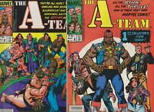 THE A-TEAM # 1 & 2  RARE CANADIAN PRICE VARIANT CPV  2 COMIC LOT  MAR/APR 1984 picture