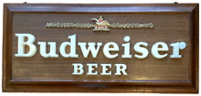 BUDWEISER BEER 1950s LIGHT UP SIGN Fluorescent Advertising Raymond N Price & Co picture