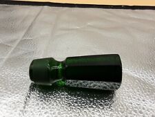 Rare Vtg Octagon Green Glass Stopper picture