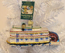 2009 - RIVERBOAT - OLD WORLD CHRISTMAS -BLOWN GLASS ORNAMENT NEW W/TAG picture