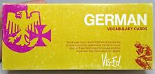 Vintage Vis-Ed German Vocabulary Flash Cards Box picture