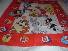 Vtg 1994 Warner Brothers Baby ABC's Loony Tunes Fabric Quilt Panel 35x46 #PB8 picture