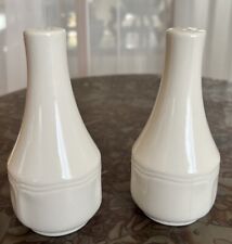 Federalist Ironstone White Salt & Pepper Shakers MCM Japan picture