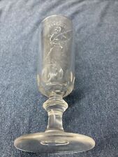 Excelsior Brewery Co Beer Glass / Pre Pro Embossed Tavern Barware Advertising picture