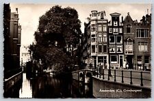Postcard Amsterdam (C.), Grimburgwal RPPC M146 picture