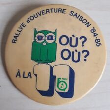 RALLYE D'OUVERTURE 1984-85 Vintage 55mm Collectors Pin Badge - Cycling? Ephemera picture