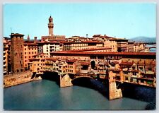 Italy Florence Ponte Vecchio Vintage Postcard Continental picture