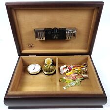 Diamond Crown Cigar Humidor By Reed & Barton, rounded top and edges picture