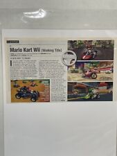 Nintendo Wii Mario Kart Wii (working Title) Magazine Article Print Ad Preview picture