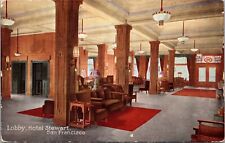 Postcard Lobby at Hotel Stewart in San Francisco California~134465 picture