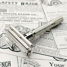 Newly Replated Nickel 1962 Gillette Slim Adjustable Double Edge Safety Razor picture