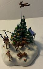 2004 Dept 56 North Pole Series Reindeer Games with Flying Rudolph No Box picture