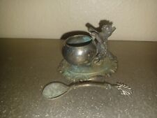 RARE Antique cat spoon bowl inkwell? picture
