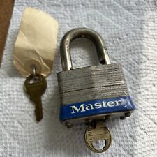 Vintage Master Lock No. 5 Padlock With 2 Keys Hardened picture