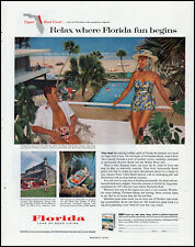 1960 Florida Upper East Coast vacation resorts Daytona Beach photo print ad LA37 picture