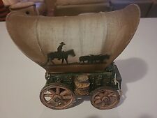 Western Style Wood Look Covered Wagon Cowboy Country No Lamp 8